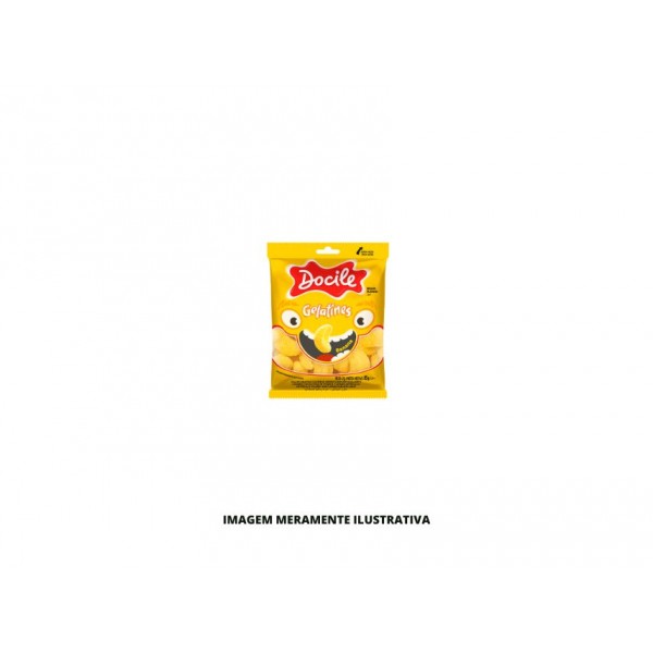 BALA - DOCILE - 15g GELATINA MINI BANANA - DP12